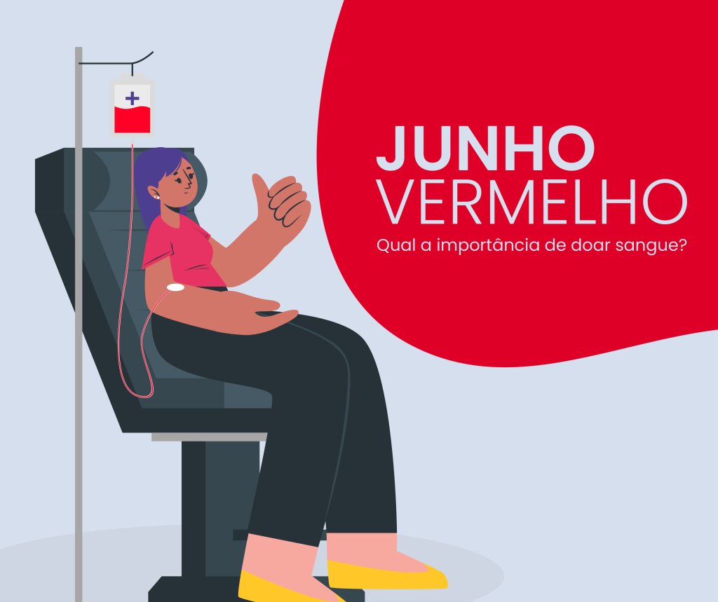 junho vermelho doação de sangue salú sst